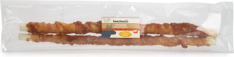 Beeztees palito masticable culinario con pollo 2 piezas 45 cm - snack para perros - snack masticable -