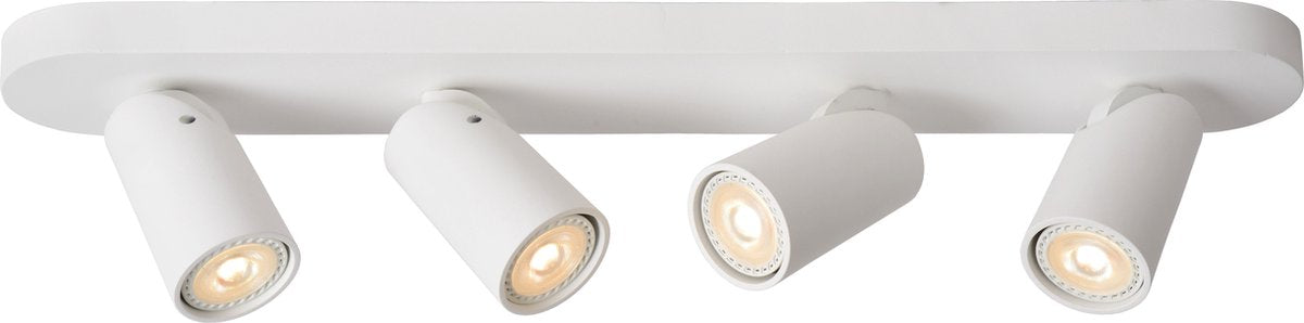 Lucide xyrus - plafondspot (plafondlamp) - led dim to warm - gu10 - 4x5w 2200k 3000k - wit