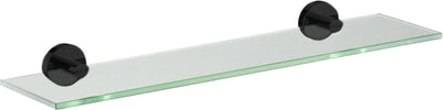 Mensola Plieger vigo – mensola da bagno 52 cm x 14 cm – mensola in vetro – montaggio a parete – 10 anni di garanzia – nero opaco
