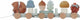 Il treno blocco Little Dutch Forest Friends