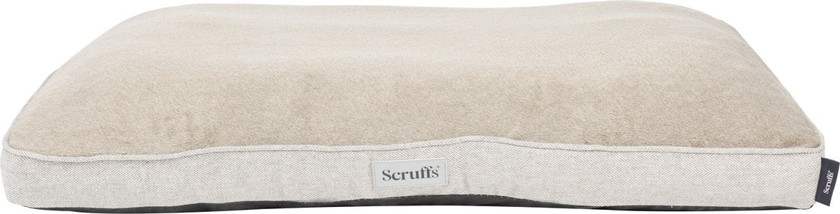 Cuscino per cani Scruffs Harvard - materasso ortopedico - memory foam - grigio perla - l - 100 x 70 cm