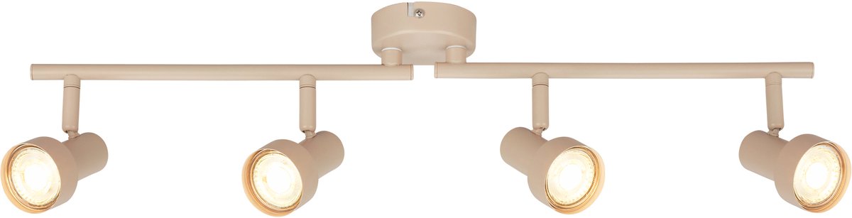 Briloner b.k.licht tapp - foco de superficie - foco de techo (lámpara de techo) - 4x casquillo gu10 - beige topo - 60,5 cm