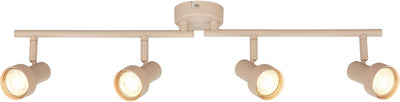 Briloner b.k.licht tapp - faretto da superficie - faretto da soffitto (lampada da soffitto) - attacco 4x gu10 - beige tortora - 60,5 cm