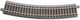Roco h0 geoline (met ballastbed) 61122 gebogen rails 6 stuk(s)