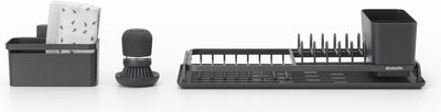 Brabantia set lavastoviglie da lavello compatto - 4 pezzi - grigio scuro