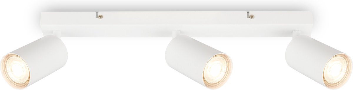 Briloner tib - plafondspots met 3 lichtpunten - spotjes met gu10 fitting - draaibar - kantelbaar - opbouwspots - 44 cm