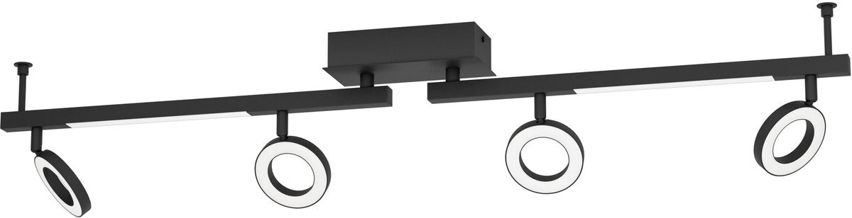 Eglo cardillio 2 spot - led - 98,5 cm - zwart