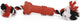 Beeztees sumo mini fit - giocattoli per cani - gomma - rosso - 4,5x4,5x11 cm