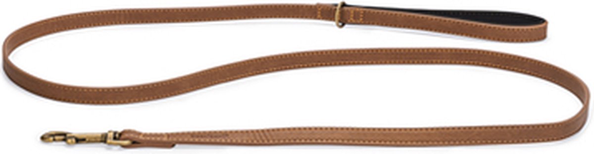 Ascia balacron Beeztees - guinzaglio per cani - pelle artificiale - marrone - 180x1,5 cm