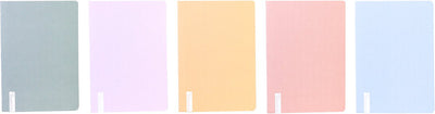 Ancor notebook emboss dry a5 diamond - 5 pieces - assorted colors