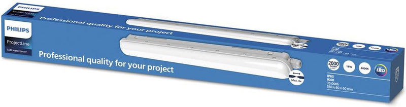 Philips Barra luminosa LED Philips Projectline impermeabile da 60 cm a luce bianca fredda - con cablaggio - 2000 lumen