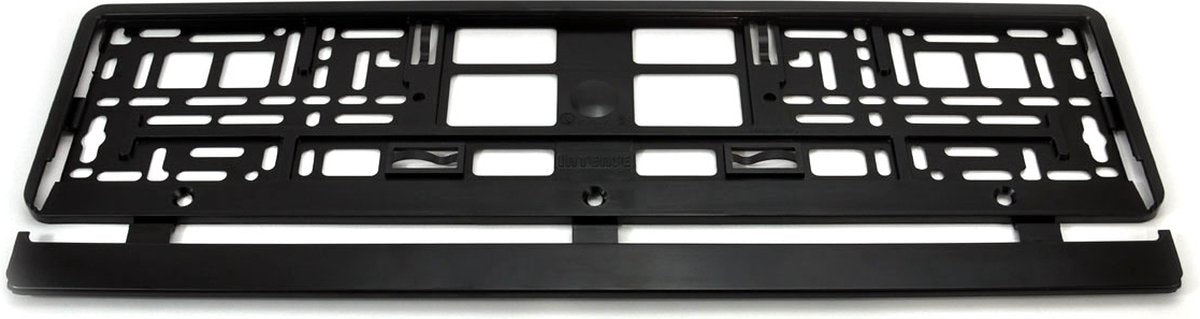 Portatarga rigido senza marca senza marca - nero - per dimensioni targa: 520x110mm - solo 1 pezzo