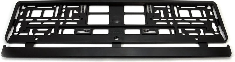 Portatarga rigido senza marca senza marca - nero - per dimensioni targa: 520x110mm - solo 1 pezzo
