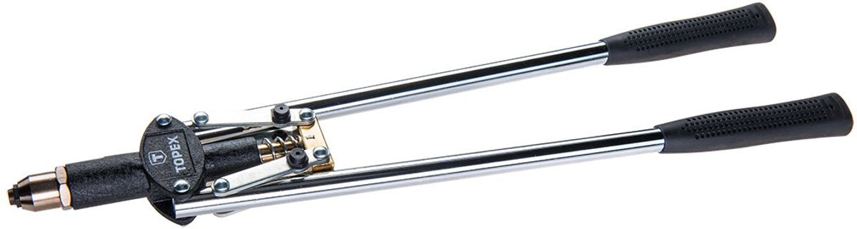Topex - remachadora delantera - grapas de aluminio 2,4 3,2 4,0 4,8 mm - mangos extendidos - fácil cambio