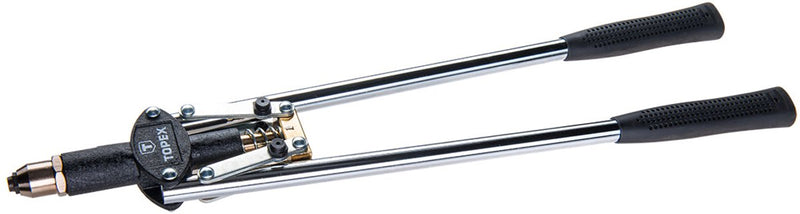 Topex - remachadora delantera - grapas de aluminio 2,4 3,2 4,0 4,8 mm - mangos extendidos - fácil cambio