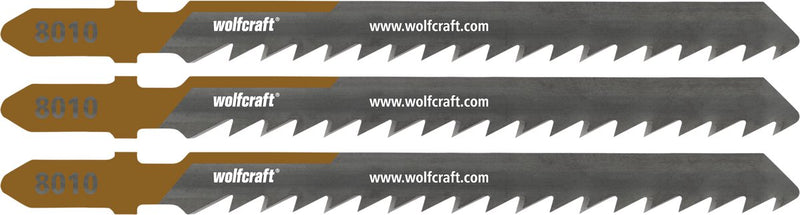 Wolfcraft - lame per seghetto alternativo per legno - 3 pezzi - seghetto alternativo - 8010000