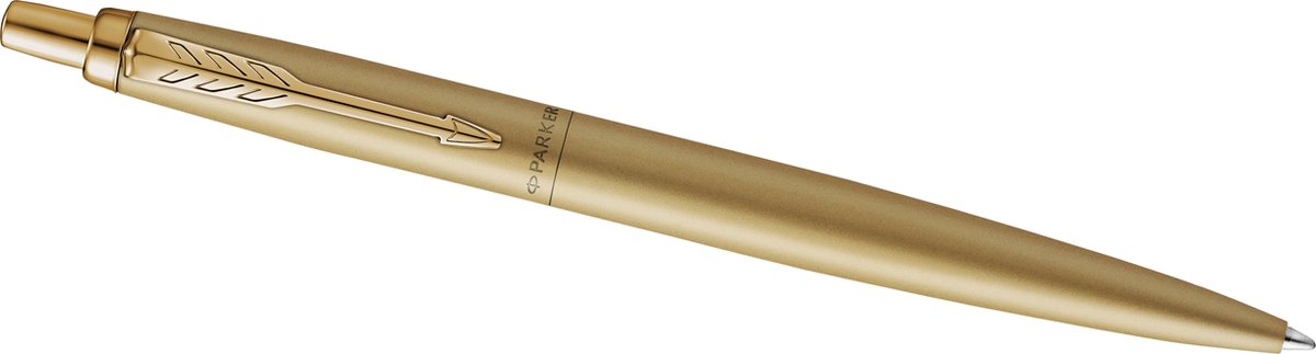 Parker jotter xl balpen - medium punt - blauwe inkt - monochroom matgoud - incl. geschenkdoos