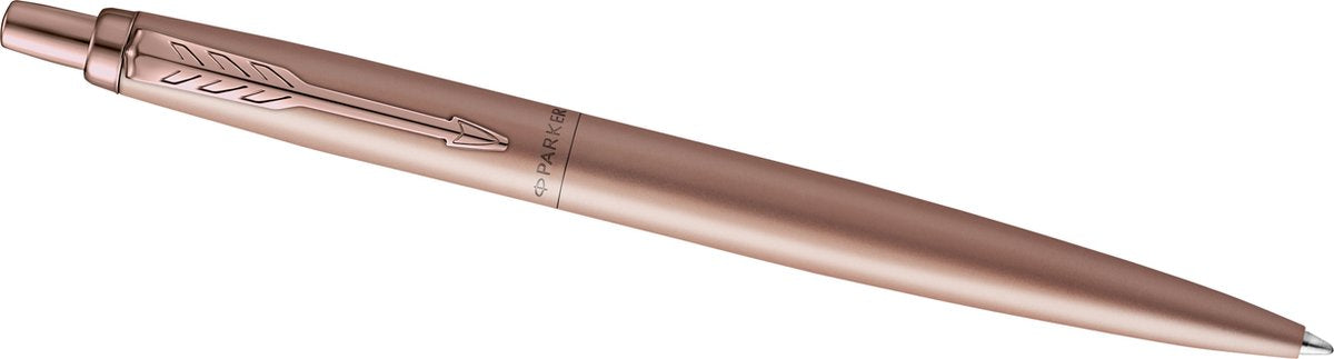 Parker jotter xl-balpen | monochroom mat roségoud | medium punt | blauwe inkt | met geschenkdoos