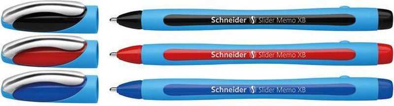 Schneider Writing Instruments Bolígrafo Schneider - Nota deslizante - Punta xb 1,4 mm - 3 piezas - s-150293