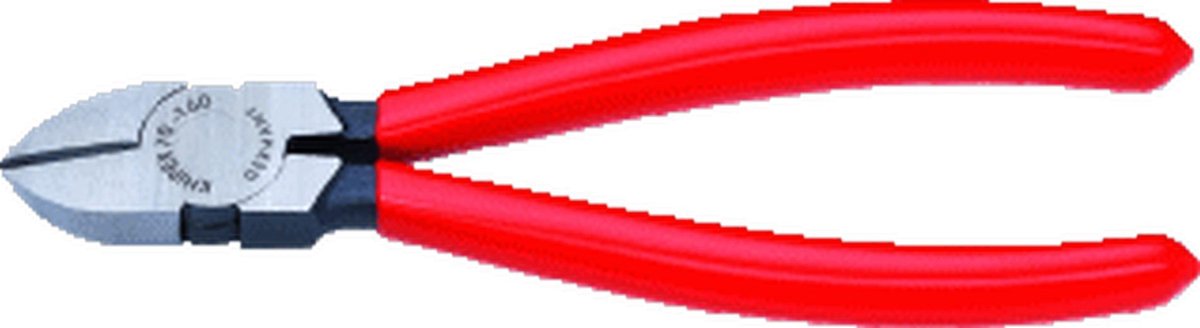 Pinza Knipex a taglio laterale bonderizzata nera con rivestimento in plastica 110 mm - 7001110
