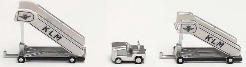 Herpa historic stairs (2 st.) + tractor (1 st.) klm (nl) 1:200
