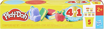 Confezione da 5 play-doh per il ritorno a scuola nuovi