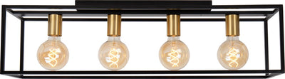 Lucide ruben - ceiling lamp (ceiling lamp) - 4xe27 - black