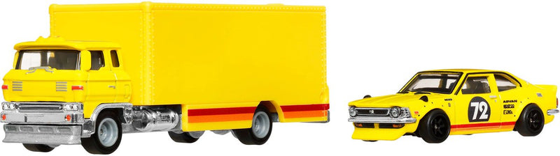 Hot Wheels Car Culture: Team Transport jbm34, juego de vehículos, 3 años, metal, amarillo