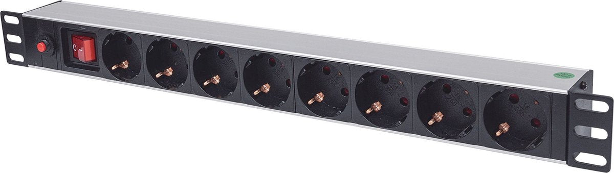Intellinet plug frame 8 ways 3m connection. black.