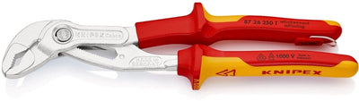 Knipex cobra® vlos alicates para bombas de agua de alta tecnología | 250 mm de longitud | aislado | carcasa multicomponente - 87 26 250 t