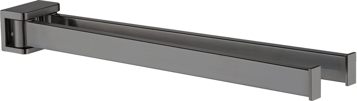 Plieger altea handdoekhouder – 2-arm – 36 cm breed – geborsteld gunmetal