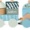 Eichhorn Wooden Block Train Panda, 16dlg.