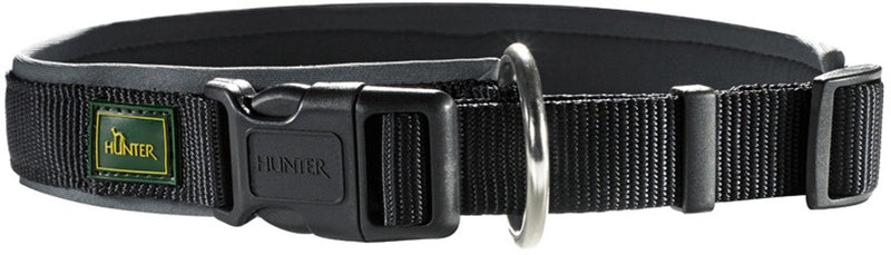 Hunter collar para perros vario plus - 30-35 cm - negro gris