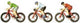 Nor 45897 tt figuras ciclistas pintadas
