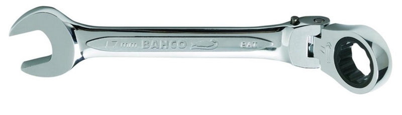 Chiave combinata Bahco con cricchetto 41rm testa flessibile 17mm - 41rm-17