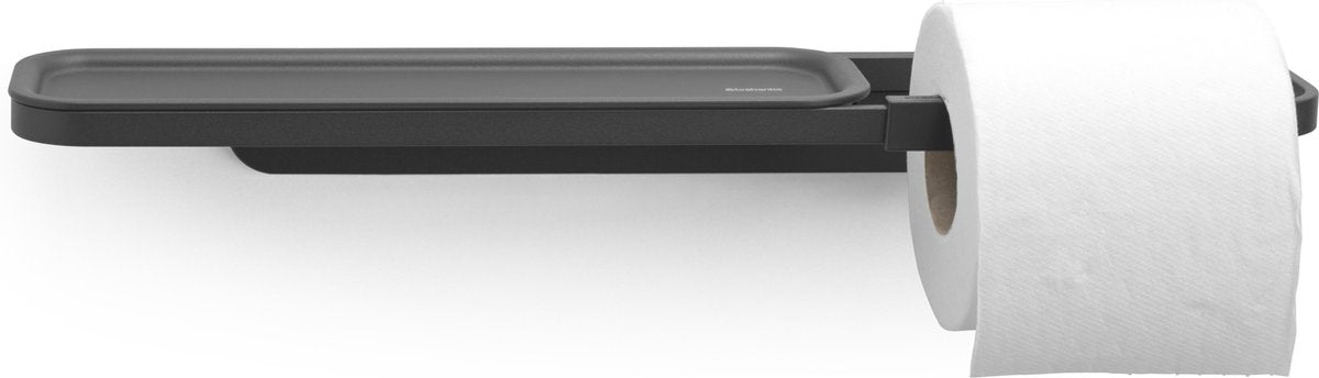 Brabantia mindset wc rolhouder - met plankje - hangend - mineral infinite grey