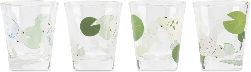 Vasos de chupito Kikkerland koi fish morph - cambios en temperaturas frías - juego de 4