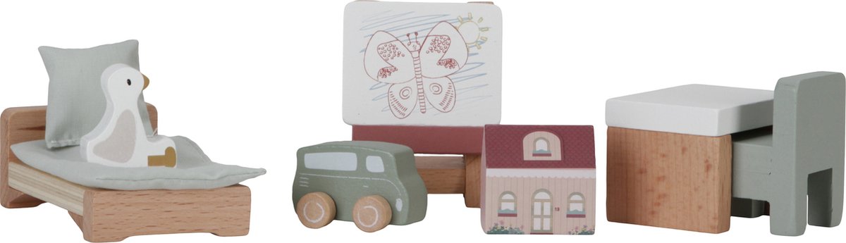 Little Dutch - juego de complementos para casa de muñecas - habitación infantil fsc