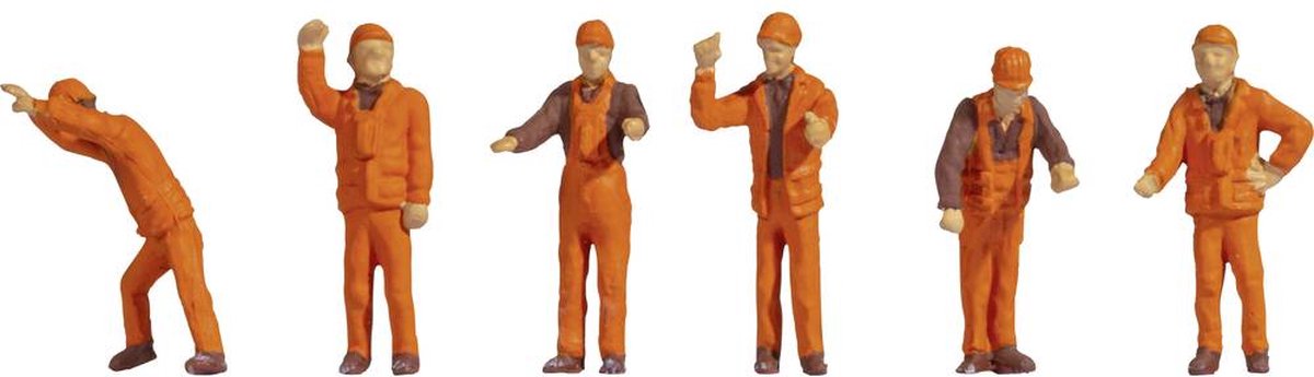 Noch 18011 h0 figure di manovratori dipinte, in piedi