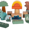 Small foot - houten bouwblokken dino, 50dlg.