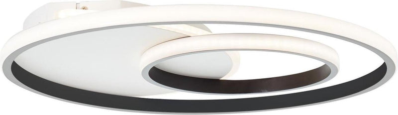 Brilliant merapi - lampada da soffitto - LED 32w - 3000k - bianco nero