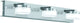 Eglo romendo 1 wandlamp - led - 45 cm - chroom - dimbaar