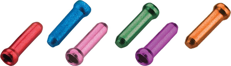 Punte per cavi Jagwire - freno o cambio (500 pezzi) - rosso blu rosa viola arancione verde