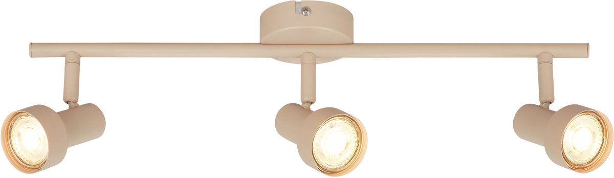 Briloner b.k.licht tapp - opbouwspot - plafondspot (plafondlamp) - 3x gu10 fitting - taupe beige - 47.5 cm