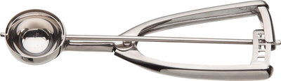 Diamant sabatier - bola para helado - cuchara para porcionar - cuchara oliebollen - 43 mm - acero inoxidable - tarjeta de piel