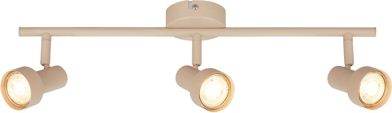 Briloner b.k.licht tapp - foco de superficie - foco de techo (lámpara de techo) - 3x gu10 - beige topo - 47,5 cm