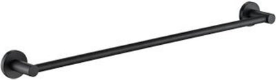 Porta asciugamani Plieger vigo – porta asciugamani da bagno 60 cm – acciaio inossidabile – montaggio a parete – garanzia 10 anni – nero opaco