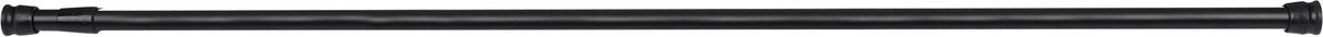 Barra de ducha redonda Differnz - ajustable - de 125 a 220 cm - negra