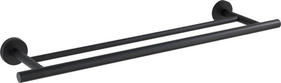 Porta asciugamani doppio Wenko bosio duo in acciaio inox nero opaco largo 60 cm - porta asciugamani - porta asciugamani - porta asciugamani
