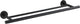 Wenko dubbele handdoekhouder bosio duo rvs zwart mat 60cm breed - handdoekrek - handdoekenrek - handdoekstang